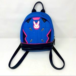 Overwatch Dva Mini Bunny Backpack Faux Leather